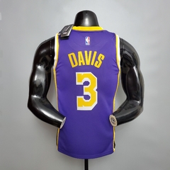 Camisa Los Angeles Lakers Silk - James 23, Davis 3, Bryant 24 - Wide Importados
