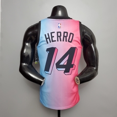 Imagem do Camisa Miami Heat City Edition Silk - Wade 3, Butler 22, Herro 14