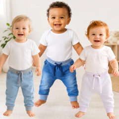 Calça Jeans Saruel Bebê e Infantil Estiisada - 8023