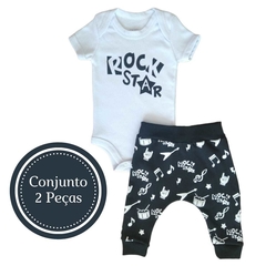 Imagem do Conjunto 2 Peças Contendo 1 Body e 1 Calça Estampados Rock - 9101