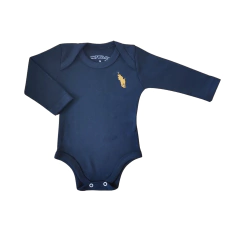 Kit 4 Body Bebê Manga Longa Básico Malha Suedine 100% Algodão Bordado - 4041 na internet