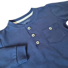 Imagem do Conjunto 2 peças Camisa Infantil com Botões Manga Longa e Calça Jeans - 9036