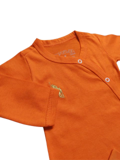 Imagem do Pijama Bebê em Malha Manga Longa Macacão com Fechamento em Botões - 7091