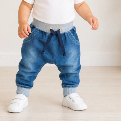Calça Jeans Saruel Bebê e Infantil Estiisada - 8023 - Patrulha Street - Moda Bebê e Infantil