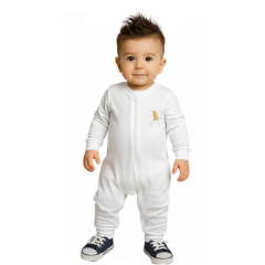 Macacão Bebê Suedine com Bordado e Zíper Invertido Pijama de Criança Menino Menina - 7024 - Patrulha Street - Moda Bebê e Infantil