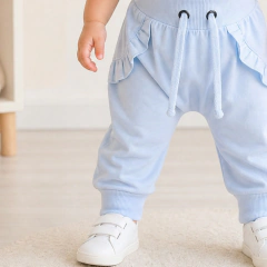Calça Jeans Bebê Menina com Frufru Moda Blogueirinha - 8040 - loja online