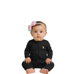 Macacão Bebê Suedine com Bordado e Zíper Invertido Pijama de Criança Menino Menina - 7024 - comprar online