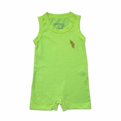 Imagem do Macacão Curto Infantil Regata Unissex com Bordado 1 / 2 e 3 Anos - 3009