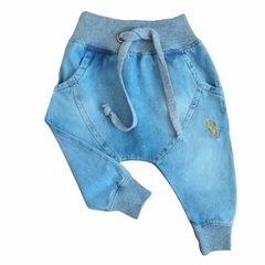 Kit Bebê 2 Peças Sendo 1 Body Suedine com Capuz e 1 Calça Jeans - 9020 - Patrulha Street - Moda Bebê e Infantil