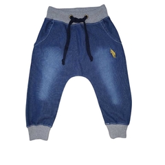 Kit 2 Peças Camiseta Manga Longa Infantil com Capuz e Calça Jeans - 9013 - comprar online