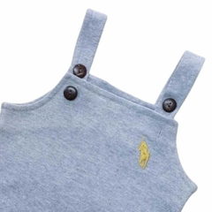 Jardineira Bebê e Infantil em Tecido Piquet com Bordado - 9001 na internet