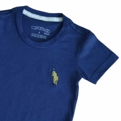 Camiseta Infantil 4 ao 8 Básica Manga Curta com Bordado - 6046B na internet