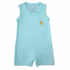 Macacão Curto Infantil Regata Unissex com Bordado 1 / 2 e 3 Anos - 3009 - loja online