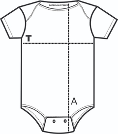 Body Manga Curta Moana com Saia de Cetin - Fechamento com Botões 4182 - Patrulha Street - Moda Bebê e Infantil