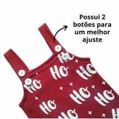 Conjunto Jardineira + Body de Natal Bebê - 9010 - Patrulha Street - Moda Bebê e Infantil