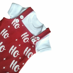 Conjunto Jardineira + Body de Natal Bebê - 9010 na internet