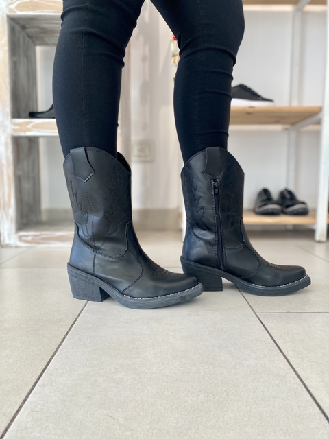Botas texana 3321 ANGIE, negro