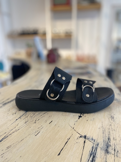 Sandalias PIÑA negro, Abner