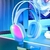 Fone de Ouvido sem Fio Bluetooth V5.3 com Led Rgb Headset Bluetooth Disco Pulse - Mega Center Eletrônicos
