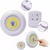 Kit 3 Lâmpadas Luminária Led Controle Sem Fio na internet