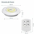 Kit 3 Lâmpadas Luminária Led Controle Sem Fio - loja online