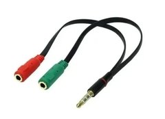 CABO ADAPTADOR P3 MACHO X P2 FÊMEA FONE MIC CELULAR TABLET
