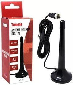 ANTENA TV DIGITAL MT-3015 TOMATE HDTV, UHF, VHF, INTERNA 4 A 6 DBI CABO 3MT