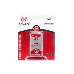 BATERIA MOX 9V RECARREGÁVEL 240MAH
