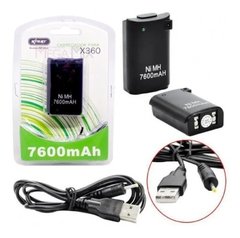 BATERIA+CABO XBOX 360 KNUP KP-5124
