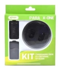 KIT BATERIAS+BASE XBOX ONE KNUP KP-5128A