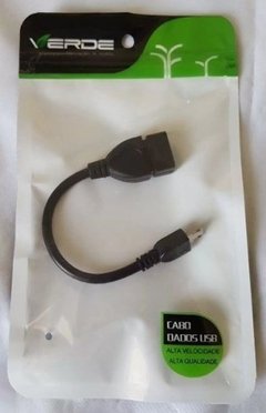 CABO ADAPTADOR OTG V8 VERDE