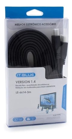 CABO HDMI IT-BLUE C/MALHA 1,8M LE-6612