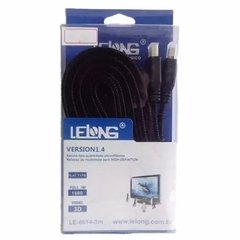 CABO HDMI IT-BLUE 3M LE-6614 FULL HD 1080P 1.4 FLAT