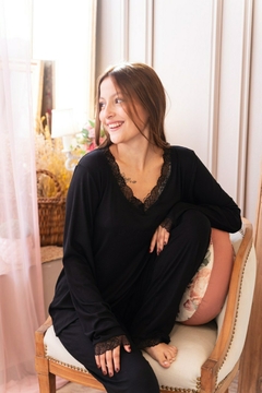 PIJAMA KIARA BLACK - Noeslomismo Complementos