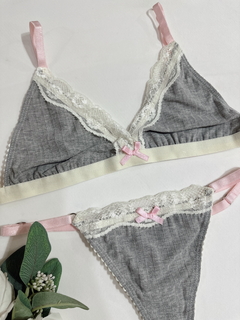 CONJUNTO JAZMIN GRIS / ROSA en internet