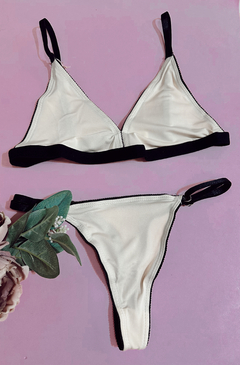 CONJUNTO JAZMIN NATURAL / BALCK