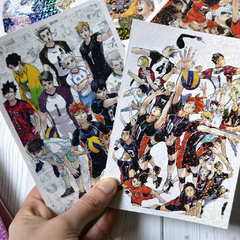 Set x4 Postales holográficas Haikyuu 3 en internet