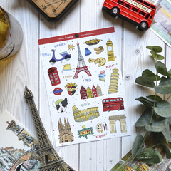 Plancha de stickers - Europa