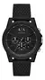 Reloj Hombre Armani Exchange Outerbanks De Silicona Negro