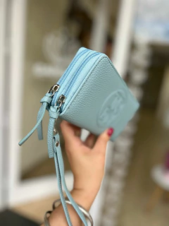 BILLETERA DOBLE TRENDY CELESTE - Camelia