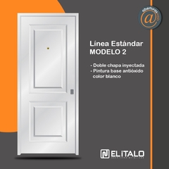 Puerta Doble Inyectada 0,80 Italo Modelo 2 Linea Estandar