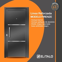 Puerta Inyectada Italo Modelo Firenze de 0,80 con Barral Marco Ch18