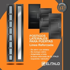 Laterales de 0,40 para puertas con postigo de abrir para puertas El Italo