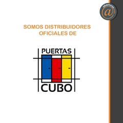Puerta de embutir Enchapada en melamina marco aluminio Linea Moderna con apliques de aluminio CUBO - comprar online