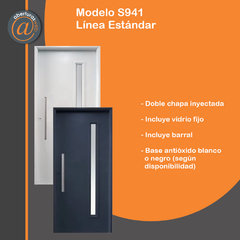 puerta doble chapa  inyectada aberturas nexo aberturas web s941