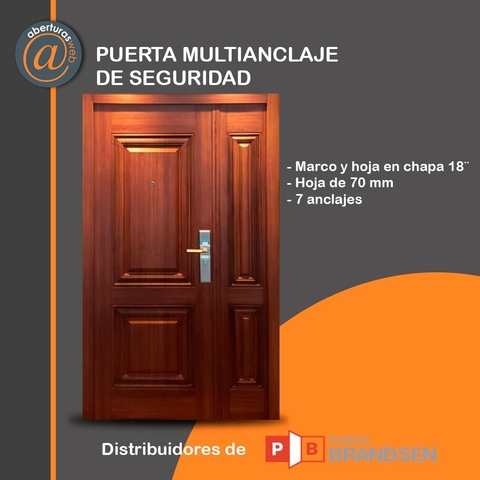 Puertas de exterior puertas de seguridad puertas multianclaje puertas multipunto puertas antibarreta puertas libre mantenimiento puertas Berazategui aberturas carber oblak pavir brandsen surmetal  neco nexo barmetal el italo
