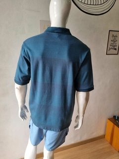 Camisa Polo Strip Verde - Code