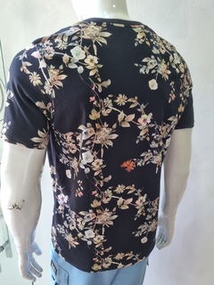 Camiseta Floral 45169/1 - Desert - Zona Sul Boutique