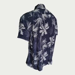 Camisa MC Botões Folhas 62208/1 - Desert