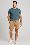Short Sarja Bege Wool 75884 - Hangar 33